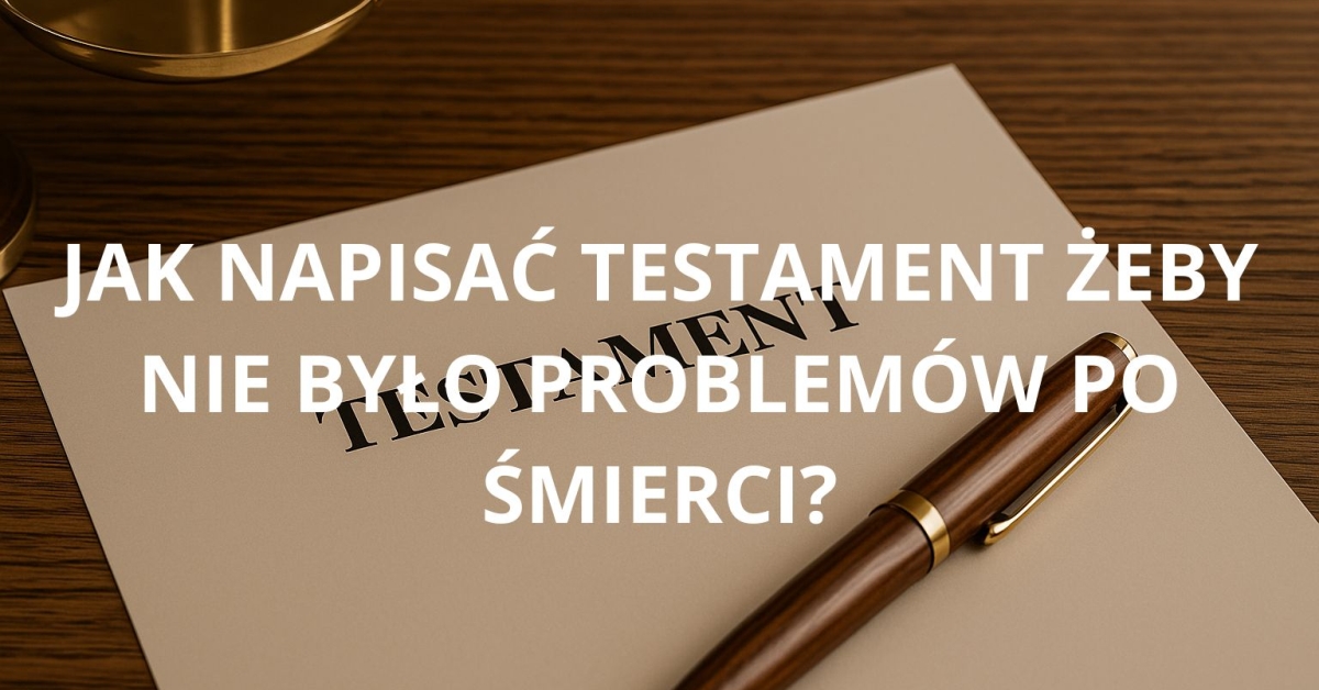 Jak napisać testament?